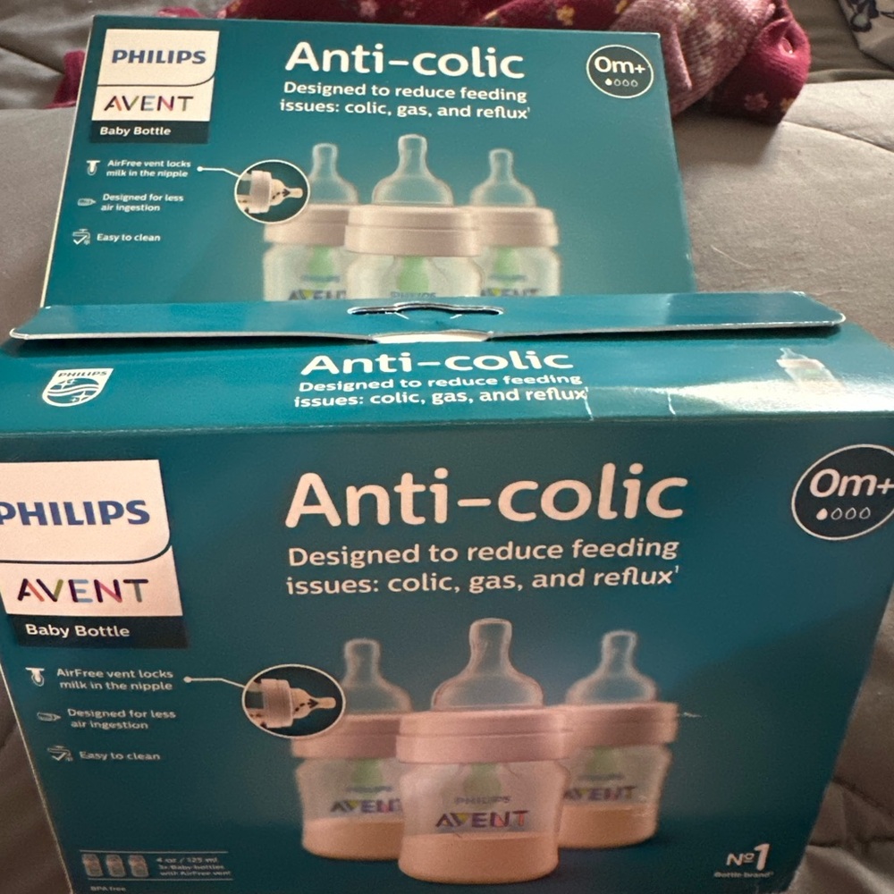 BRAND NEW Phillips Avent Anti-Colic Bottles 2- 3pack